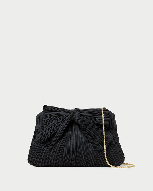 Rayne Black Bow Clutch
