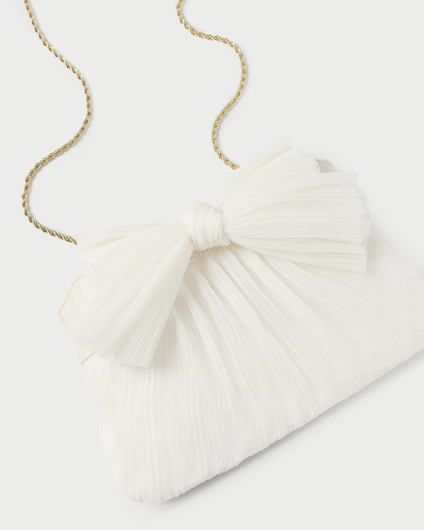 Rayne Pearl Bow Clutch