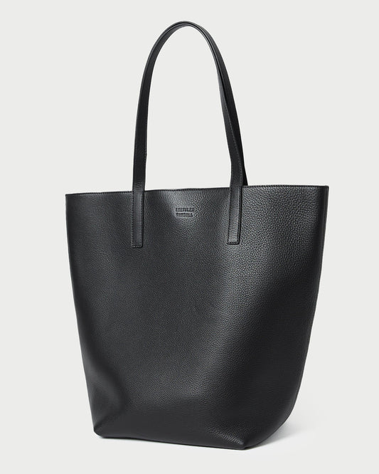 Walker Black Pebbled Leather Tote
